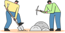 پیش‌نمایش فایل archaeologists-making-excavation-of-ancient-remains-stones-5019169 از پک علم
