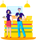 پیش‌نمایش فایل couple-buying-fast-food-from-restaurant-5019465 از پک غذا