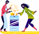 پیش‌نمایش فایل couple-prepare-wine-and-coffee-on-cooking-stove-5019459 از پک غذا
