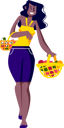 پیش‌نمایش فایل woman-holding-baskets-of-fresh-fruits-5019472 از پک غذا