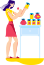 پیش‌نمایش فایل woman-preparing-jars-of-homemade-jam-5019473 از پک غذا