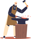 پیش‌نمایش فایل blacksmith-with-sledgehammer-work-in-forge-5158812 از پک صنایع