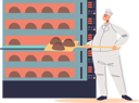 پیش‌نمایش فایل male-baker-putting-raw-bread-to-industrial-oven-5158795 از پک صنایع