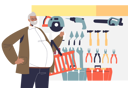 پیش‌نمایش فایل man-in-hardware-store-choosing-equipment-for-construction-work-or-renovation-at-home-5158816 از پک صنایع