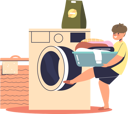 پیش‌نمایش فایل boy-cleaning-clothes-in-washing-machine-5158824 از پک کودکان