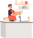 پیش‌نمایش فایل boy-washing-dishes-in-kitchen-5158825 از پک کودکان