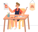 پیش‌نمایش فایل little-boy-drawing-during-art-lesson-5158830 از پک کودکان