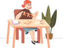 پیش‌نمایش فایل little-girl-making-paper-craft-during-creativity-5158829 از پک کودکان
