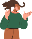 پیش‌نمایش فایل bearded-man-holding-cat-on-shoulder-8563625 از پک افراد با حیوانات خانگی
