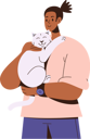 پیش‌نمایش فایل happy-pet-owner-8563623 از پک افراد با حیوانات خانگی