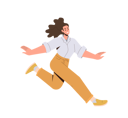 پیش‌نمایش فایل happy-woman-smiling-and-jumping-in-air-8564004 از پک مردم خوشحال