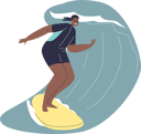 پیش‌نمایش فایل african-american-woman-surfing-8579131 از پک ورزش ها