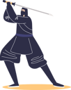 پیش‌نمایش فایل kung-fu-samurai-warrior-with-sword-8579138 از پک ورزش ها