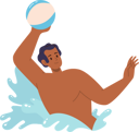 پیش‌نمایش فایل happy-man-playing-ball-while-swimming-in-water-8778596 از پک ورزش ها
