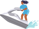 پیش‌نمایش فایل happy-overjoyed-woman-tourist-enjoying-jet-ski-8778589 از پک ورزش ها