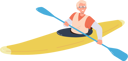 پیش‌نمایش فایل happy-smiling-man-kayaking-sitting-in-boat-paddling-8778592 از پک ورزش ها