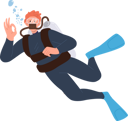 پیش‌نمایش فایل scuba-diver-wearing-wetsuit-costume-8778594 از پک ورزش ها