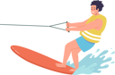پیش‌نمایش فایل young-man-enjoying-water-skiing-in-sea-8778591 از پک ورزش ها
