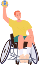 پیش‌نمایش فایل young-sportsman-sitting-in-wheelchair-playing-volleyball-8778601 از پک ورزش ها