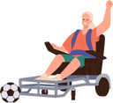 پیش‌نمایش فایل young-woman-in-wheelchair-playing-football-8778598 از پک ورزش ها