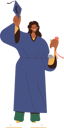پیش‌نمایش فایل cheerful-female-student-in-gown-celebrating-graduation-with-raised-hat-and-diploma-in-hand-8778469 از پک آموزش