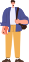 پیش‌نمایش فایل happy-male-student-standing-with-bag-and-book-in-hand-8778474 از پک آموزش
