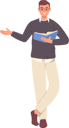 پیش‌نمایش فایل professional-male-teacher-standing-with-book-in-hand-8778447 از پک آموزش