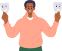 پیش‌نمایش فایل happy-smiling-man-character-choosing-how-to-expressing-fake-emotion-with-anger-mask-8778315 از پک مردم در حال پنهان کردن احساسات
