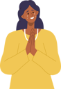 پیش‌نمایش فایل smiling-woman-crying-from-happiness-feeling-gratefulness-holding-hands-in-pray-position-8778330 از پک افراد
