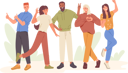 پیش‌نمایش فایل happy-people-showing-positive-gesture-8778353 از پک افراد مثبت