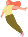 پیش‌نمایش فایل inspired-woman-flying-upwards-in-air-8778379 از پک افراد مثبت