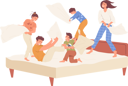 پیش‌نمایش فایل overjoyed-children-having-fun-with-excited-parents-fighting-with-pillow-on-bed-in-bedroom-at-home-8778365 از پک افراد مثبت