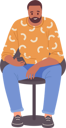 پیش‌نمایش فایل young-man-sitting-on-chair-with-using-mobile-8778364 از پک افراد مثبت