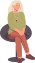 پیش‌نمایش فایل young-woman-sitting-on-chair-8778363 از پک افراد مثبت