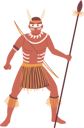 پیش‌نمایش فایل tribal-warrior-dressed-in-ethnic-african-clothes-8777261 از پک مردم آفریقا
