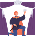 پیش‌نمایش فایل actor-playing-drama-on-stage-9006747 از پک حرفه خلاق