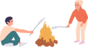 پیش‌نمایش فایل happy-children-frying-marshmallows-on-open-fire-9007917 از پک افراد