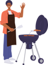 پیش‌نمایش فایل man-preparing-barbeque-steak-meat-on-grill-9007918 از پک افراد
