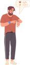پیش‌نمایش فایل hipster-man-character-using-smartwatch-for-tracking-steps-9176473 از پک افراد با دستگاه‌ها