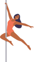 پیش‌نمایش فایل beautiful-aerial-gymnast-young-woman-character-performing-dance-on-metal-pole-9176502 از پک ورزش ها