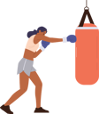 پیش‌نمایش فایل sportive-woman-character-wearing-gloves-boxing-with-punching-bag-9176481 از پک ورزش ها