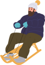 پیش‌نمایش فایل young-hipster-man-sledding-downhill-enjoying-fun-speed-sleigh-ride-9176496 از پک ورزش ها