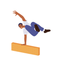 پیش‌نمایش فایل young-man-character-jumping-over-wall-barrier-on-street-9176486 از پک ورزش ها