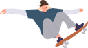 پیش‌نمایش فایل athletic-teenager-skateboarder-freestyle-rider-performing-tricks-speed-motion-9355910 از پک ورزش ها
