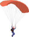 پیش‌نمایش فایل man-character-parachuting-descending-in-sky-enjoying-skydiving-9355902 از پک ورزش ها