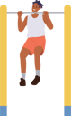 پیش‌نمایش فایل young-man-character-pulling-up-using-street-bar-equipment-9355915 از پک ورزش ها