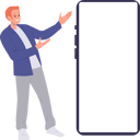 پیش‌نمایش فایل happy-man-character-pointing-with-two-hands-to-white-screen-of-huge-smartphone-for-advertisement-9356017 از پک افراد