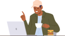 پیش‌نمایش فایل young-man-freelancer-having-nice-conversation-using-video-chat-9356023 از پک افراد
