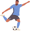 پیش‌نمایش فایل man-football-player-kicking-ball-9594834 از پک ورزش ها