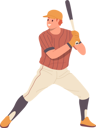 پیش‌نمایش فایل baseball-player-wearing-uniform-holding-bat-preparing-for-hitting-ball-9785604 از پک ورزش ها
